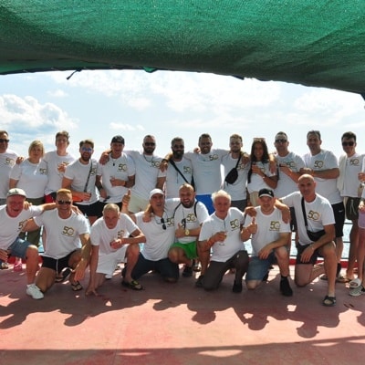 Jubiläumsfahrt der Bartsch & Weickert Crew auf dem Schiff