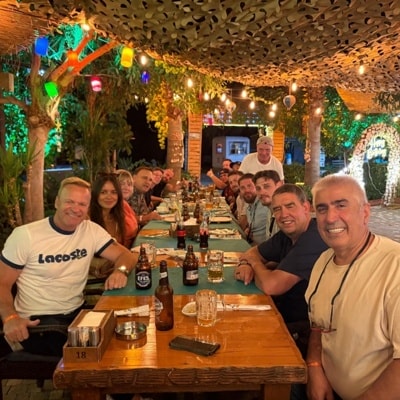 Abendessen der Bartsch & Weickert Crew im Restaurant