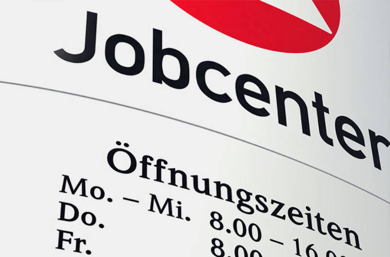 Schild Jobcenter Düsseldorf Süd